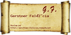Gerstner Felícia névjegykártya